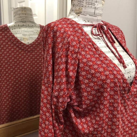 Gifted-Lucky Brand Live in Love Print shirt top - Picture 6 of 8